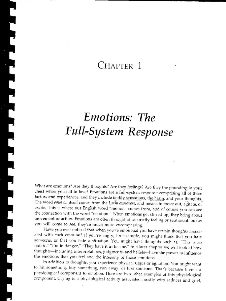 1.emotios. Full System Response | PDF | Emotions | Clinical Psychology