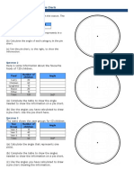 Drawing Pie Charts Worksheet