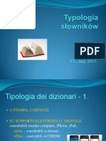 TYPOLOGIA SLOWNIKOW