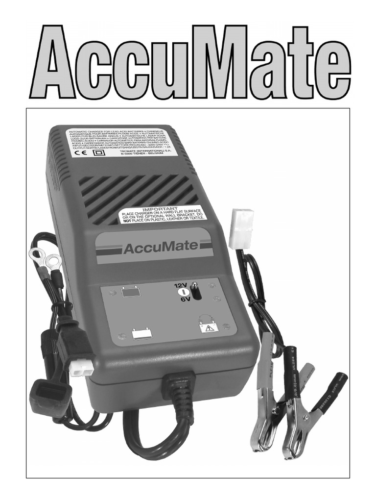 Accumate Manual | Battery Charger | Energy Storage