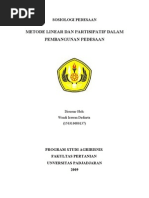 Download Metode Linear dan Partisipatif dalam Pembangunan Pedesaan by Wendi Irawan Dediarta SN30600426 doc pdf