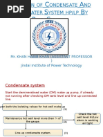 Operation of Condensate and Feed Water System Hp