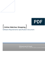 Online Watches Shopping: Software Requirements Specification Document