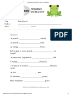 GRAMMAR WORKSHEET - Partitive #1 - Conjuguemos