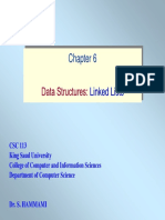 Chapter 6- Data Structures Linked Lists