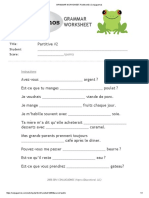 GRAMMAR WORKSHEET - Partitive #2 - Conjuguemos