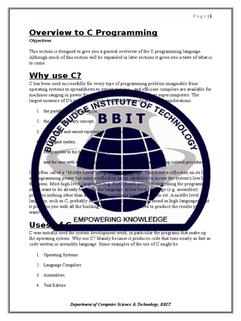 CPG Course File Shiplu | PDF | C (Programming Language) | Integer ...