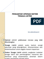 Operasi Sistem Tenaga Listrik