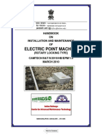 Handbook On Installation & Maintenance of Electric Point Machine