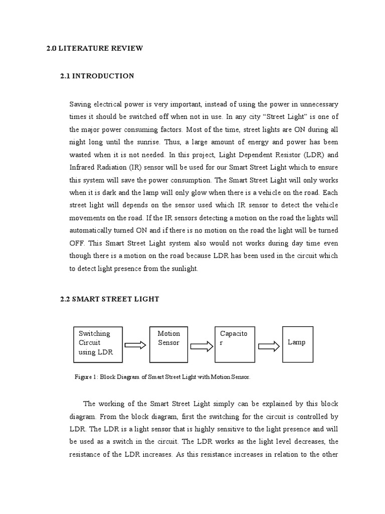 Smart Street Light System Overview | PDF | Infrared | Street Light