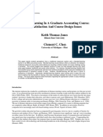 Blended Learning in A Graduate Accounting Course: Student Satisfaction and Course Design Issues