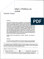 Heterogeneidad y Política en Bataille y Laclau