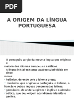A Origem Da Língua Portuguesa