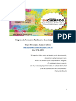 Programa Formación de Facilitadores de Estrategias Lúdicas 2016