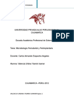 Microbiologia Priodontal y Periimplantaria - Seminario