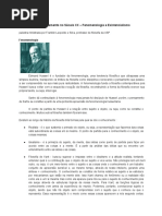 Fundadores Do Pensamento No Século XX - Fenomenologia e Existencialismo