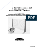 Manual de Instrucciones Del Mini-Screen System: - Versión Europea