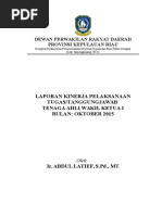 Download Laporan Tenaga Ahli Bulan OKTOBER 2015 by Adiie Chandra Winata SN306044681 doc pdf