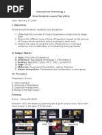 Download Lesson Plan Cone of Experience by Katrina Rempillo SN306047059 doc pdf