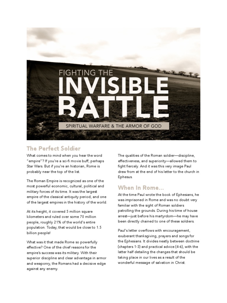 Spiritual Warfare: The Invisible Battle | PDF | The Gospel | Righteousness