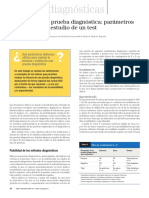 Eficacia de Una Prueba Diagnóstica - Parámetros Utilizados en El Estudio de Un Test