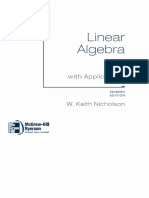 Nicholson, Linear Algebra With Applications 7E With Solutions Part 1 PDF