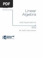 Nicholson Solution for Linear Algebra 7th edition. | Linear Algebra