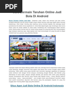 Download Cara Bermain Taruhan Online Judi Bola Di Android by DewaTigakosongtigaBet SN306051545 doc pdf