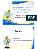 Slide Pengisian SPT Tahunan Badan Dan OP PP No 46 2013