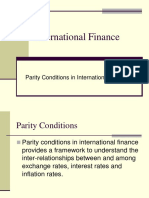 International Finance Parity Conditions