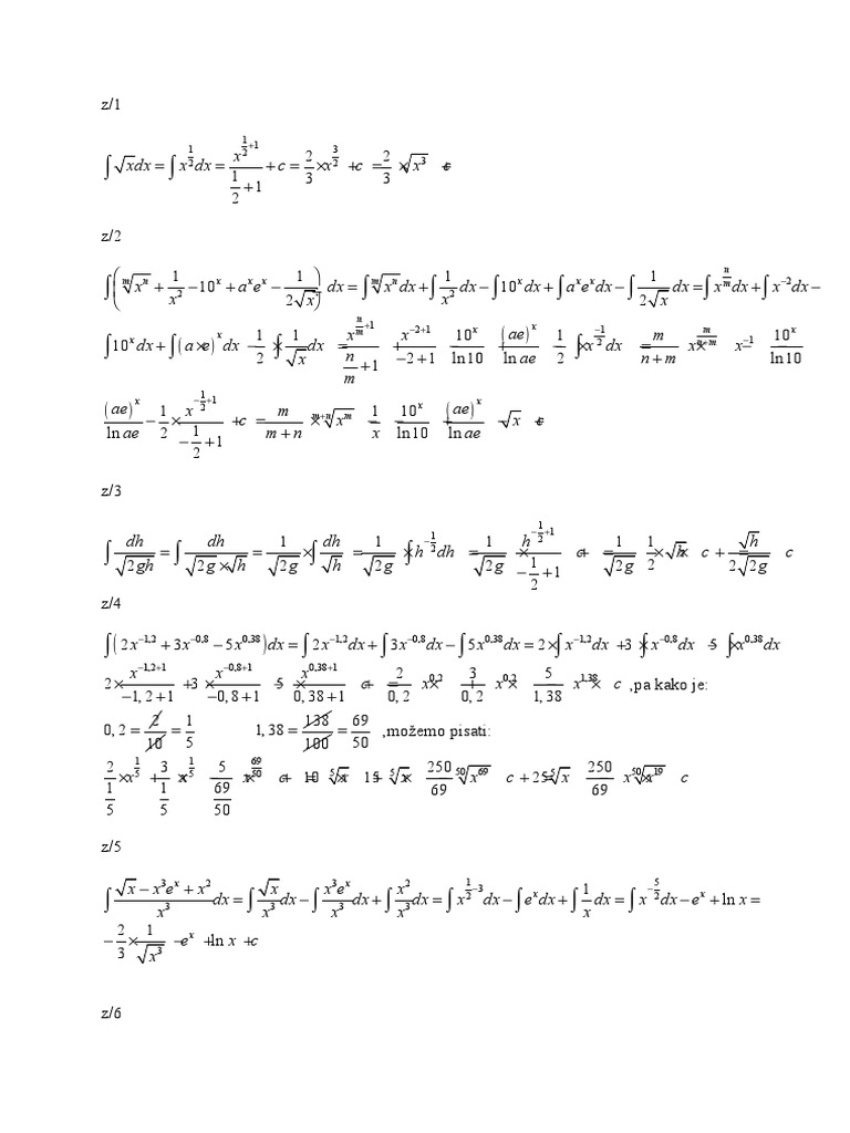 Integral Matematika 1 | PDF