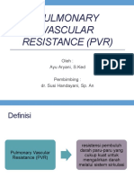Pulmo Vascular Resistance (Pvr)
