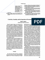 Creativity, Causality, and The Separation of Personality and Cognition. Runco, (1993) .