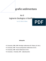 Petrografie Sedimentara: An Ii Inginerie Geologica Si Geofizica