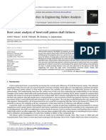 Root Cause Analysis of Bowl-Mill Pinion Shaft Failures