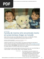 Família de Menino Sírio Encontrado Morto Em Praia Tentava Chegar Ao Canadá _ Mundo _ Gazeta Do Povo