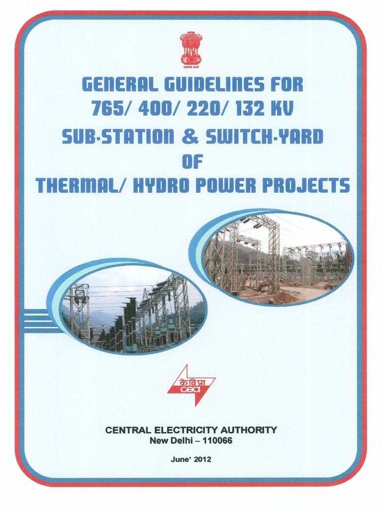 CEA Guidelines for Substation Design | PDF | Electrical Substation ...
