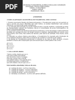 Simulado - Primeiro Ano 2016