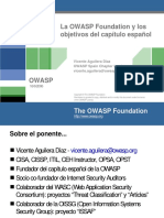 La OWASP Foundation y Los Objetivos Del Capítulo Español
