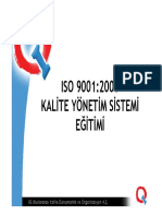 ISO 9001 2008 Kalite Eğitimi