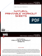 MI40-X - Workout Sheets - 1. 'Natural' (Beginner)