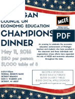 MCEE Champions Dinner 2016 Flyer