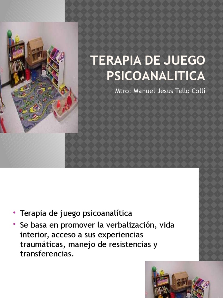Terapia de Juego Psicoanalitica PDF Psicoanálisis Adultos