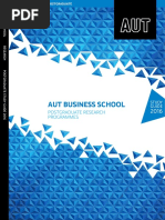 AUT - 2016 Postgraduate Business Research