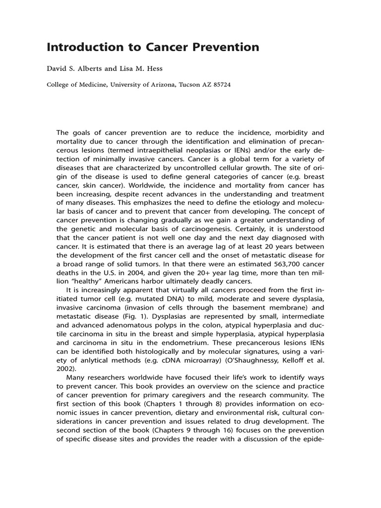 Fundamental of Cancer Prevention | PDF | Clinical Trial | Cancer