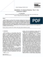 A Hydrodynamic Simulation of Mineral Flotation. Part I- The