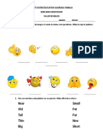 Taller de Inglés 5to (Moods and Opposites - 1er Periodo)