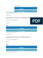 Ogramacion Anual de Matematica 5°: Download As DOCX, PDF