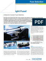 Criteria For Correct Fuse Selection