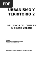 Influencia Del Clima en El Diseño Urbano